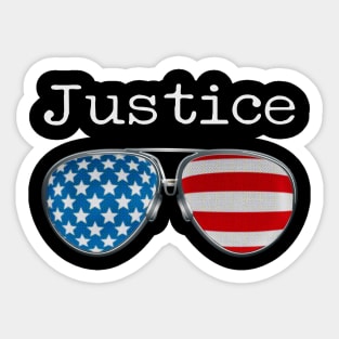 USA PILOT GLASSES JUSTICE Sticker